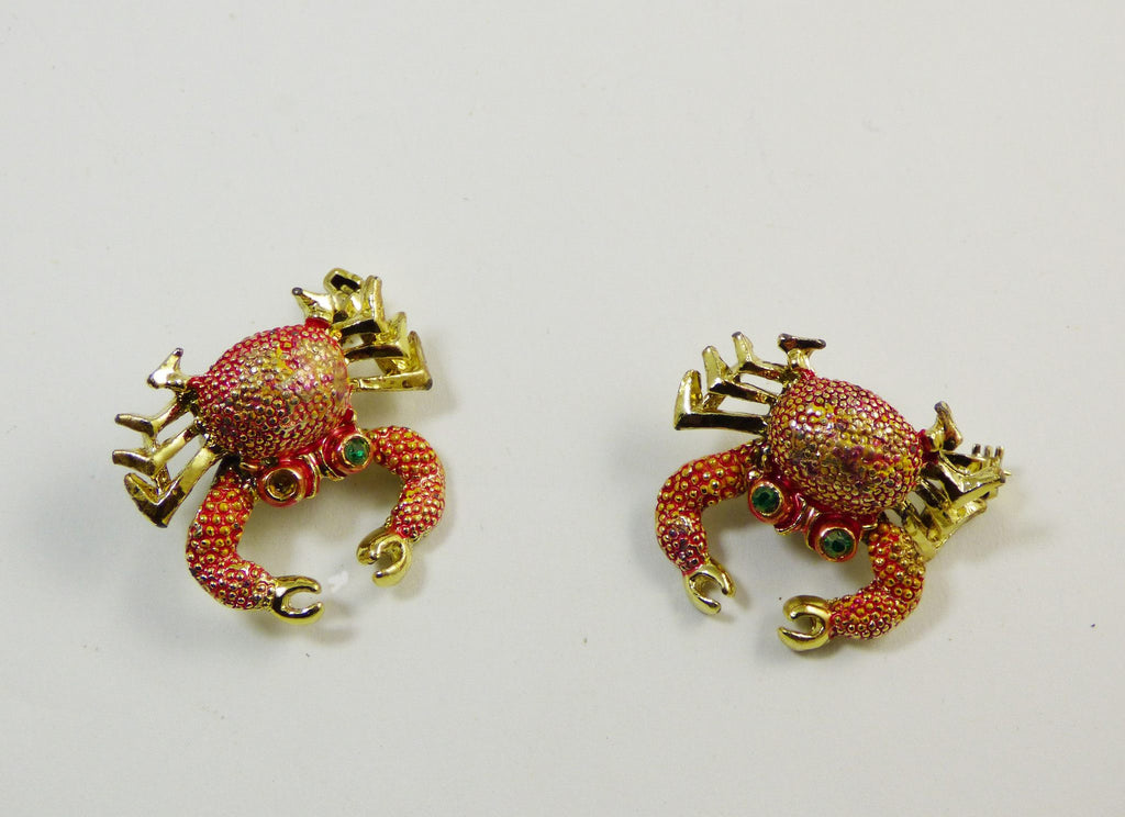 Enamel Crab Articulating Scatter Pins