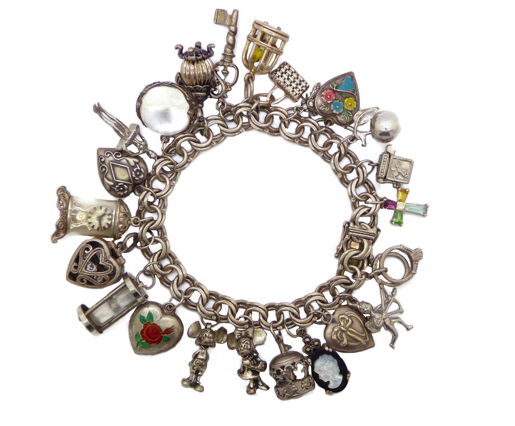 Sterling Silver Pools of Light Charm Bracelet