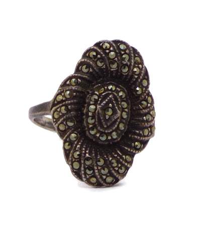 Edwardian Revival Filigree Rose Gold Ring