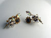Beautiful Rhinestone & Crystal Vintage Clip Earrings. - Vintage Lane Jewelry