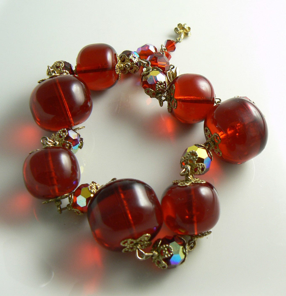 Vendome Red Bauble Necklace
