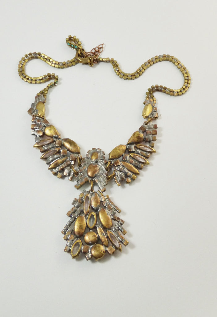 Pastel Crystal Angel Necklace - Vintage Lane Jewelry