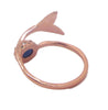 Rose Vermeil Adjustable Mermaid Tail Mood Ring - Vintage Lane Jewelry