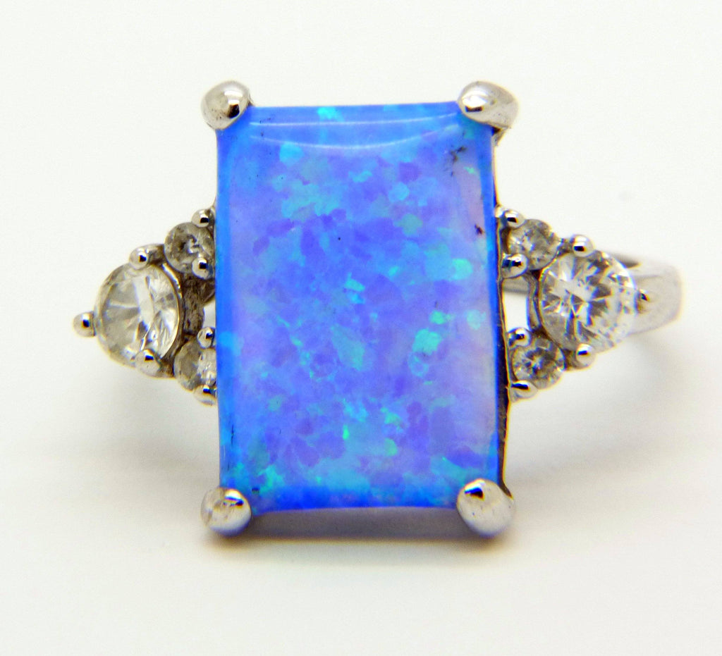 Sterling Silver Disney Glass Opal Ring