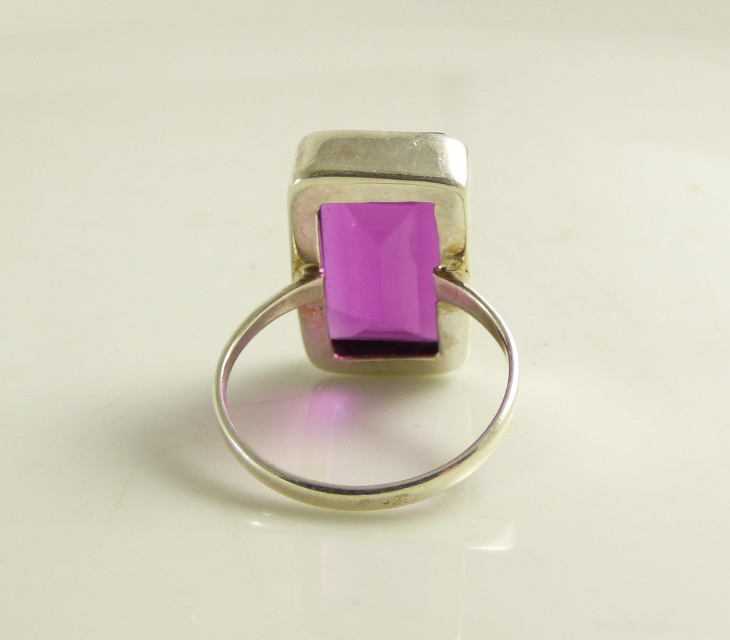 12ct Red Ruby Pure 925 Solid Sterling Silver Ring - Vintage Lane Jewelry