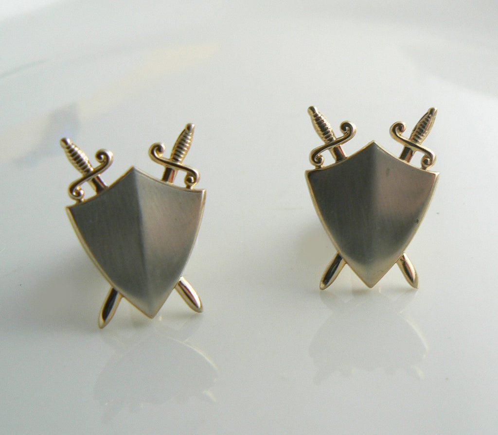 Vintage Hickok Shield Sword Cufflinks