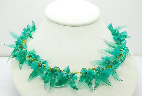 Miriam Haskell Turquoise Beaded Necklace
