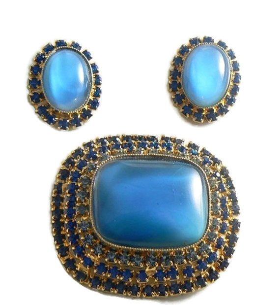 Brilliant Austrian Glass Rhinestone Demi Parure