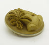 Antique High Relief Lava Cameo, Classical Greek Goddess - Vintage Lane Jewelry