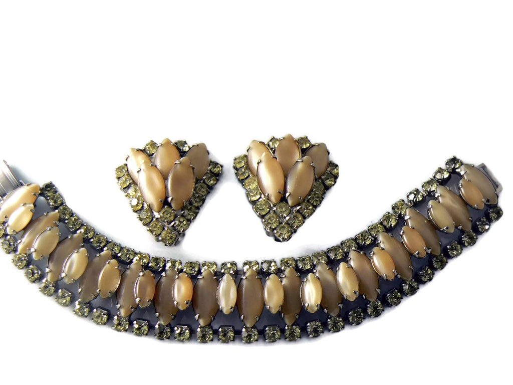 Juliana Tan & Pale Yellow Rhinestone Demi