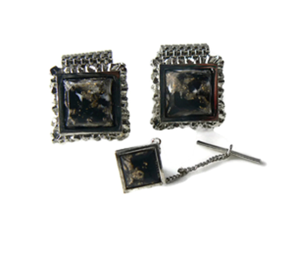 Vintage Cufflinks And Tie Tack Set