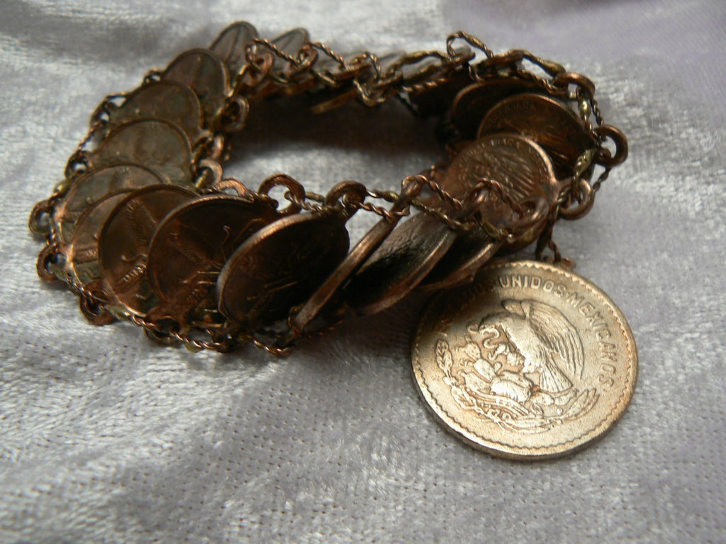 Mexican Coin Bracelet