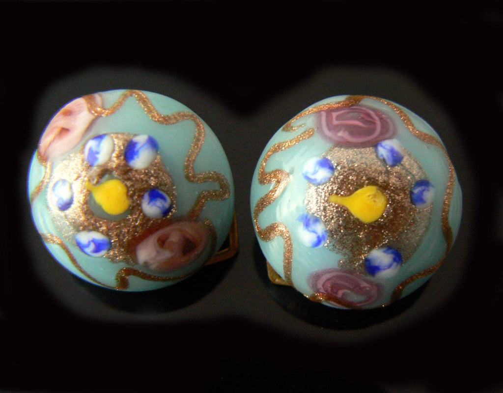 Murano Venetion Wedding Cake Earrings