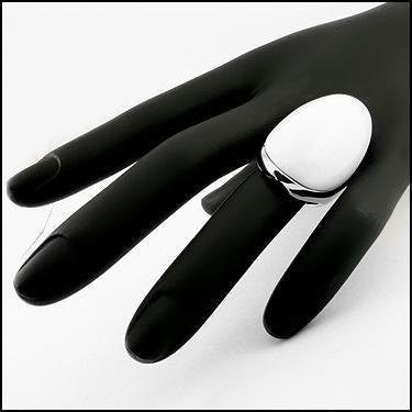 White Agate Designer Ring