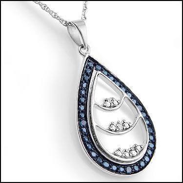Blue Diamonds Designer Necklace