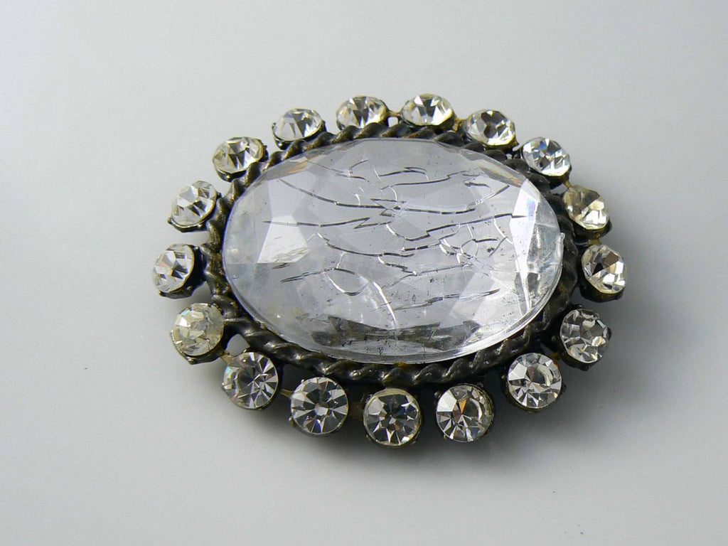 Vintage Cracked Ice Brooch