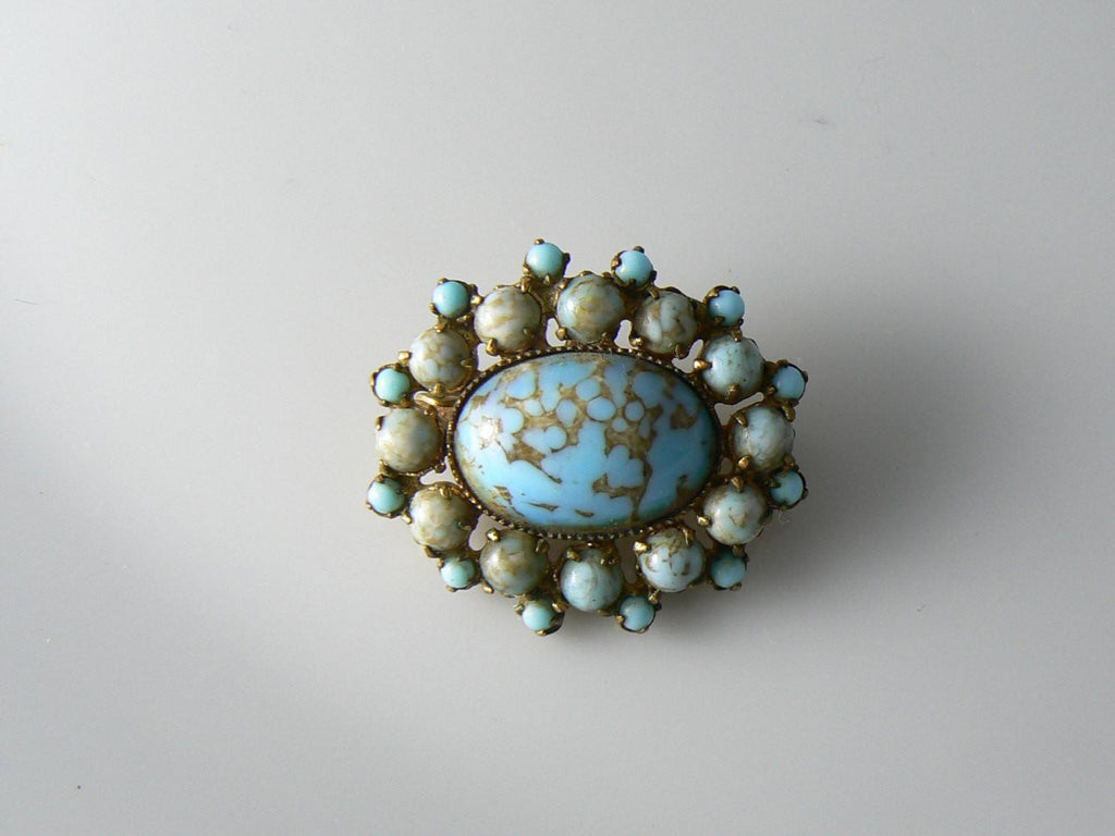 1950's Turquoise Brooch