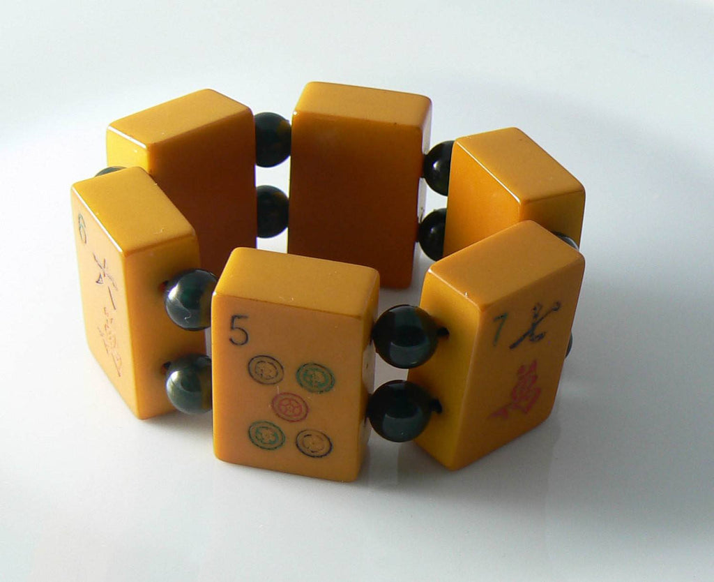Vintage Bakelite Mah Jong Bracelet