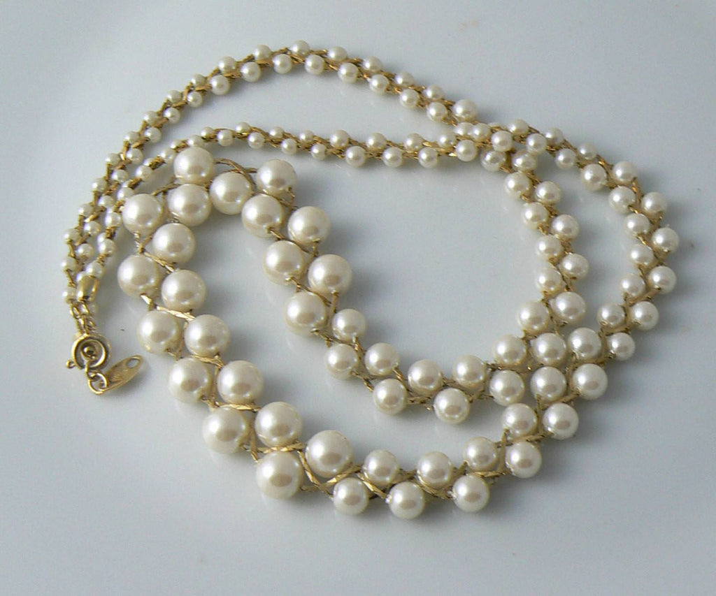 Trifari Faux Pearl Necklace