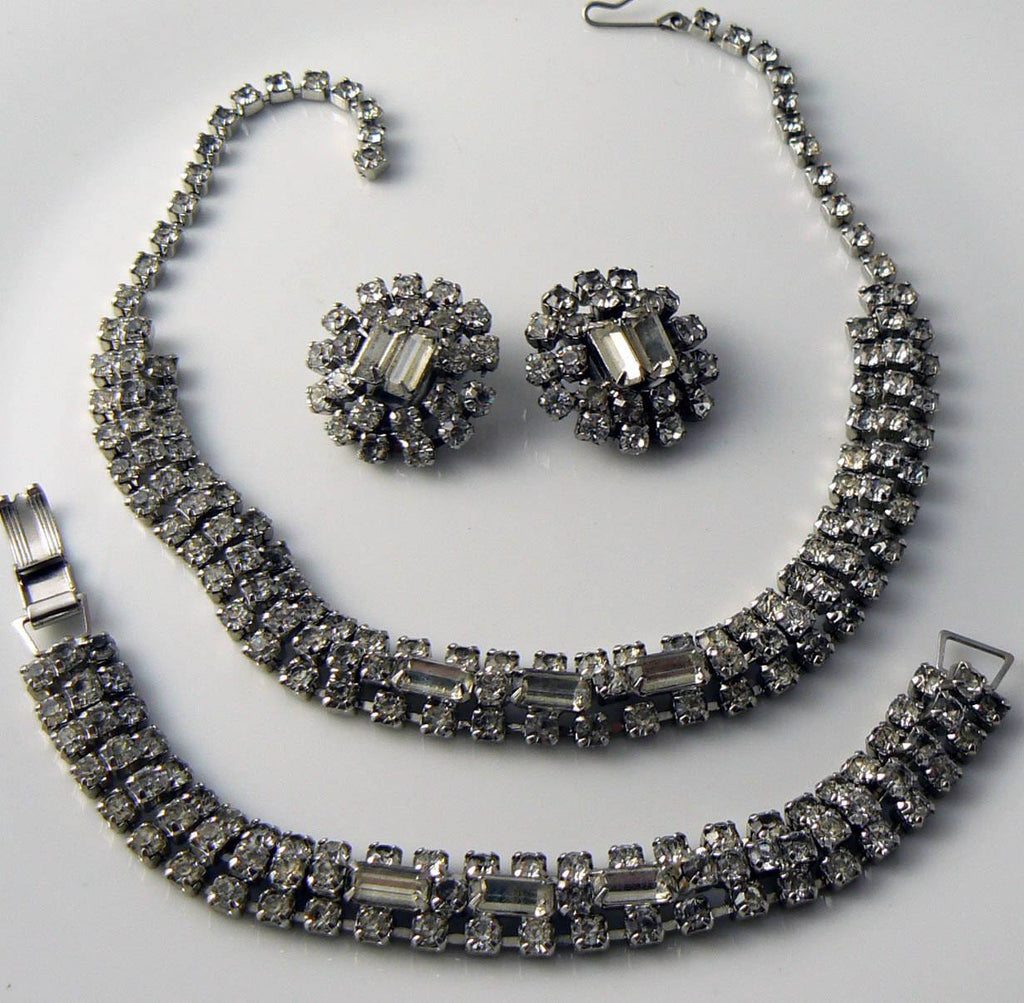 Vintage Rhinestone Parure