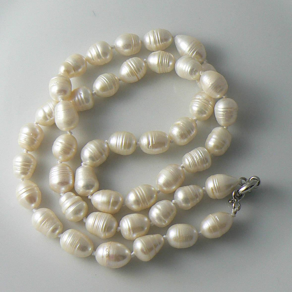 Long Baroque Akoya Cultured Pearl Necklace