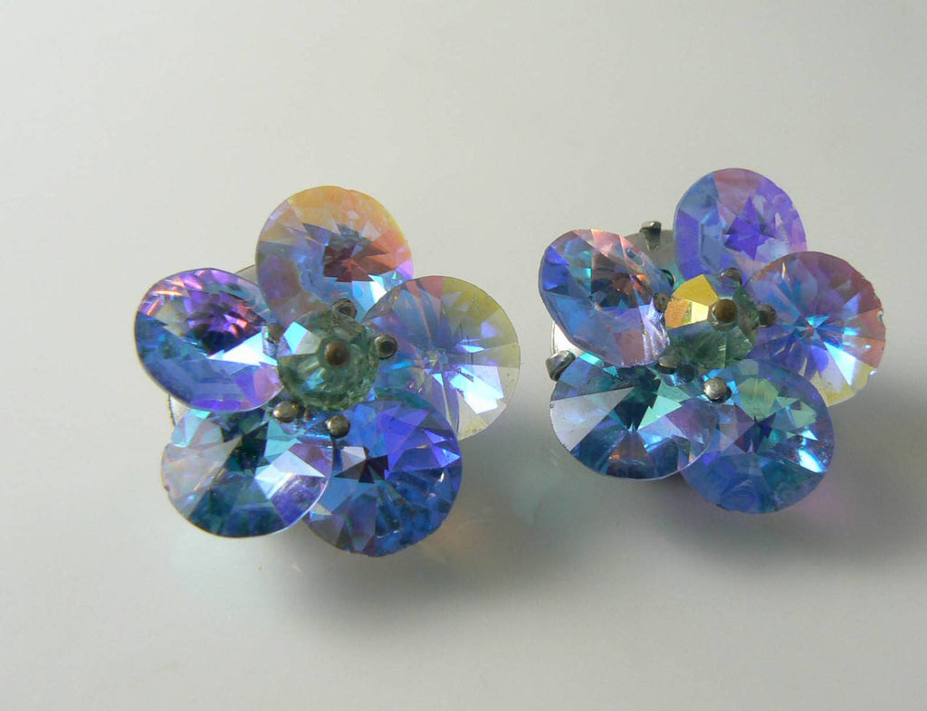 Sky Blue Rivoli Earrings