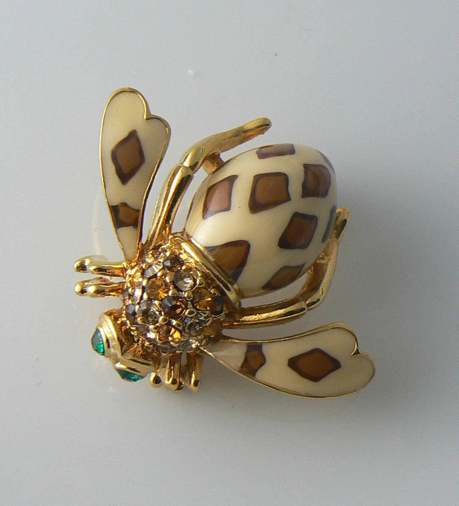 Joan Rivers Joan Of The Jungle Leopard Bee Pin