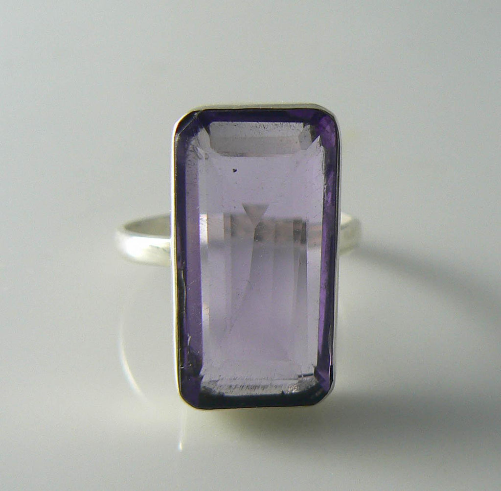 12ct Amethyst Sterling Silver Ring
