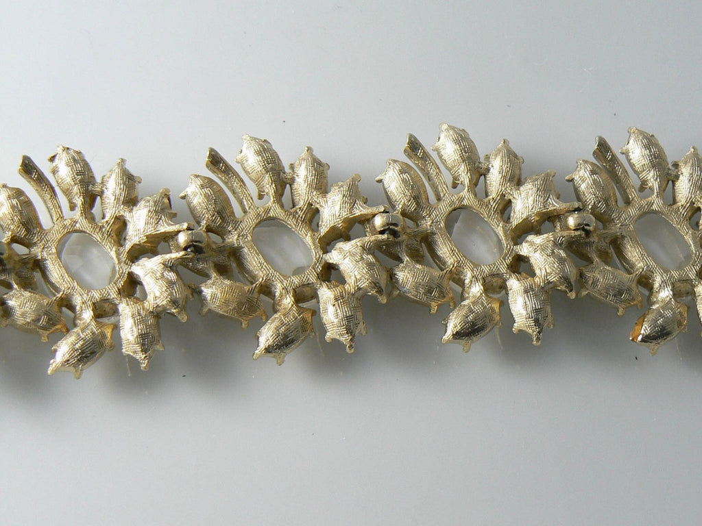 Vintage Ledo Givre Glass Bracelet - Vintage Lane Jewelry
