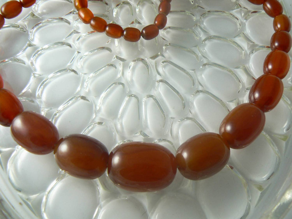 Vintage 1930's RootBeer Bakelite Necklace - Vintage Lane Jewelry