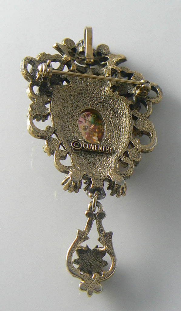 Vintage Sarah Coventry "contessa" Rhinestone Brooch/pendant - Vintage Lane Jewelry