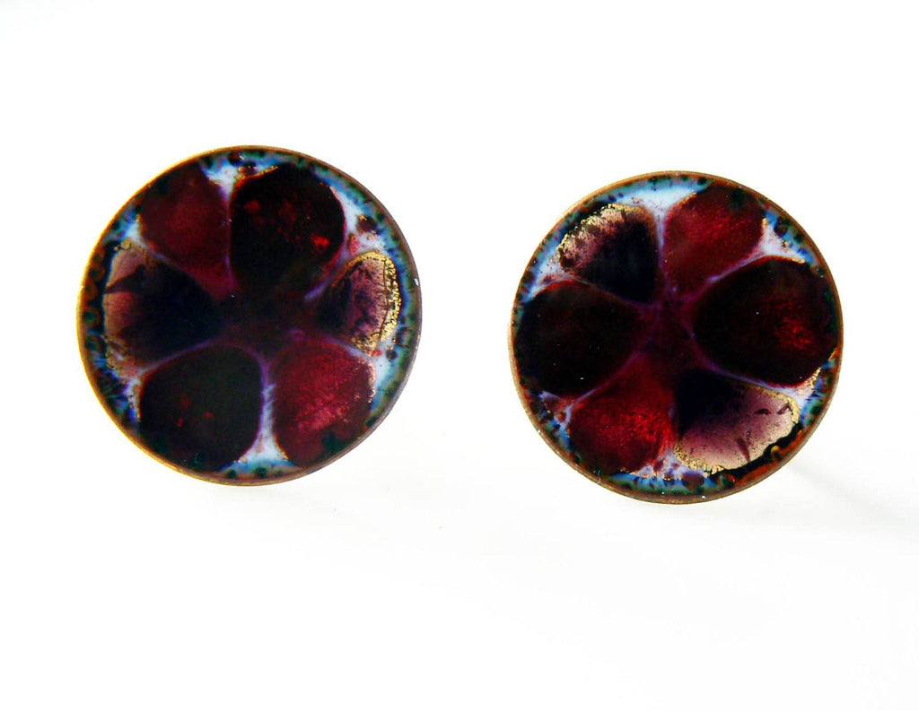 Hogan Bolas Enamel On Copper Earrings