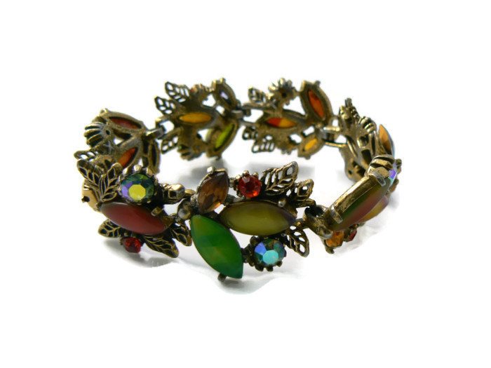 Colorful Art Glass Bracelet