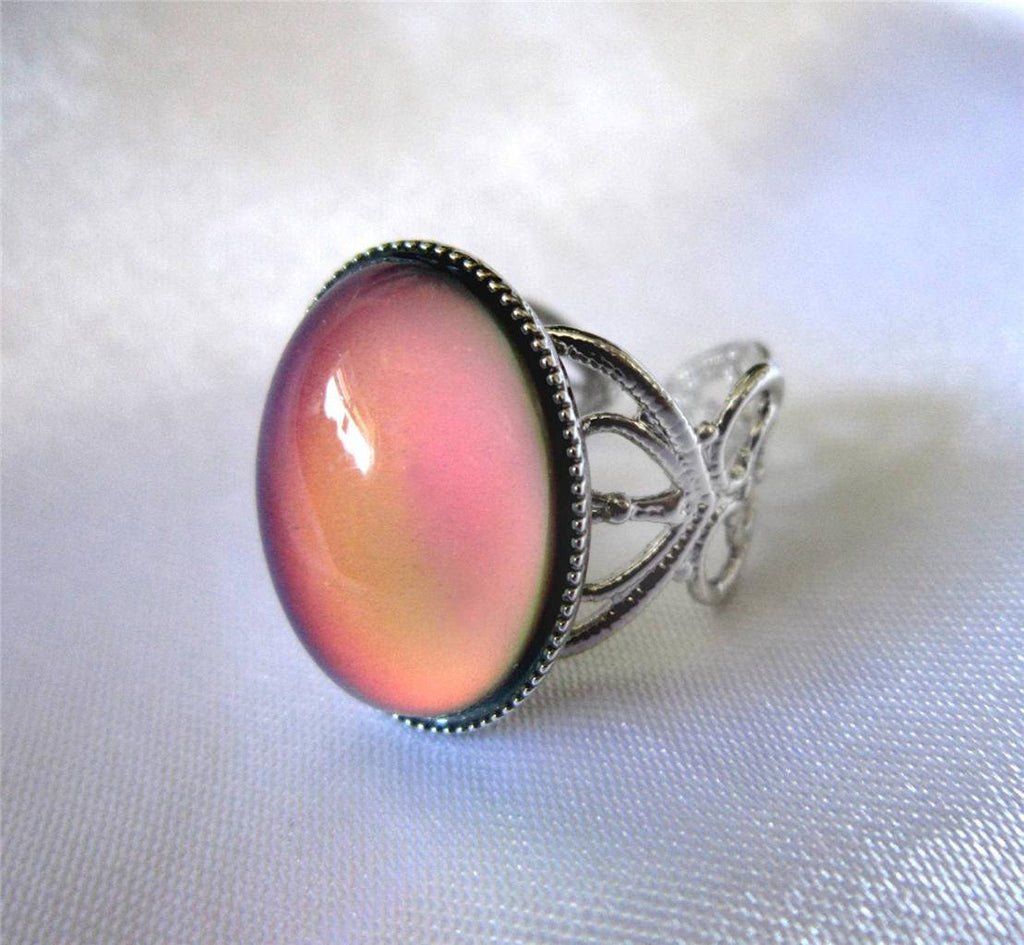 Silver over Brass Vintage Mood Ring