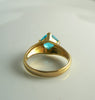 Apatite 14k over sterling solitaire ring - Vintage Lane Jewelry