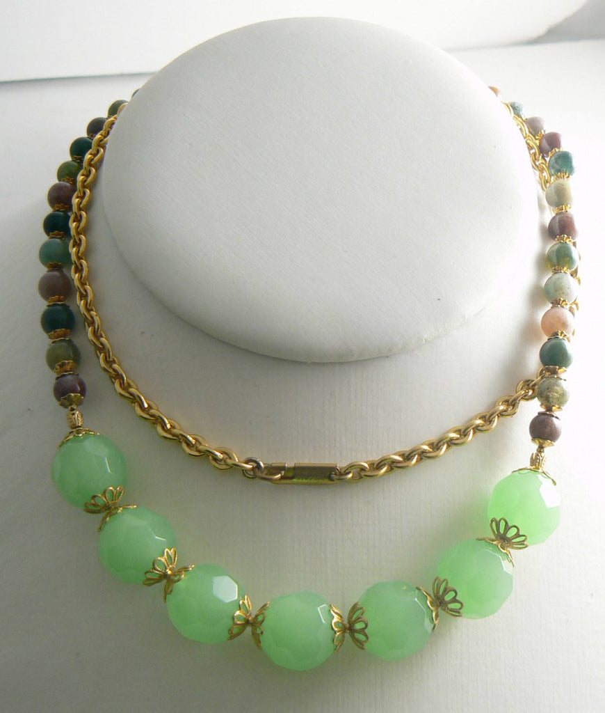 Miriam Haskell Stone Beaded Vintage Necklace