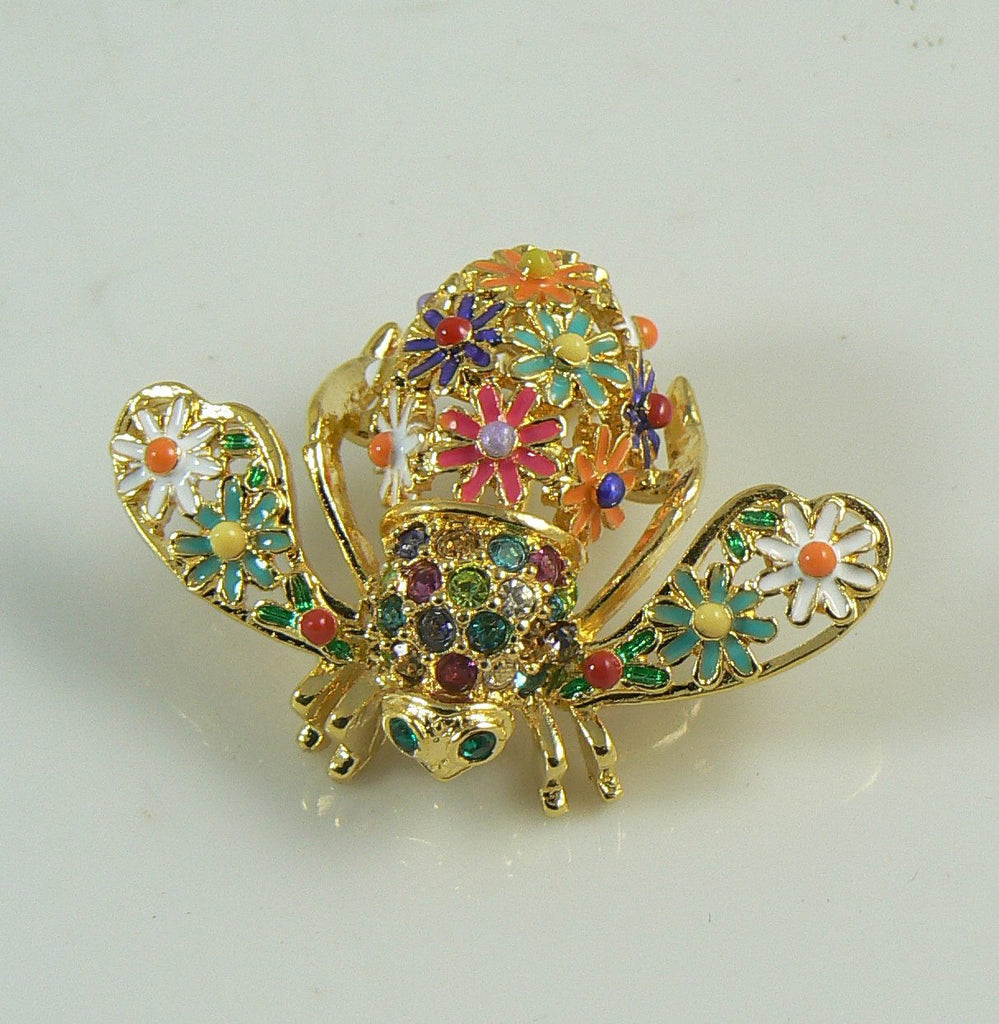 Joan Rivers Sunshine Bee Brooch, Pin, flowers