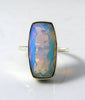 Genuine Fire Opalite 10 ct Sterling Silver Ring - Vintage Lane Jewelry