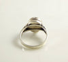 Vintage Sterling Peter Stone Daisy Poison Ring, Pill Box Ring - Vintage Lane Jewelry