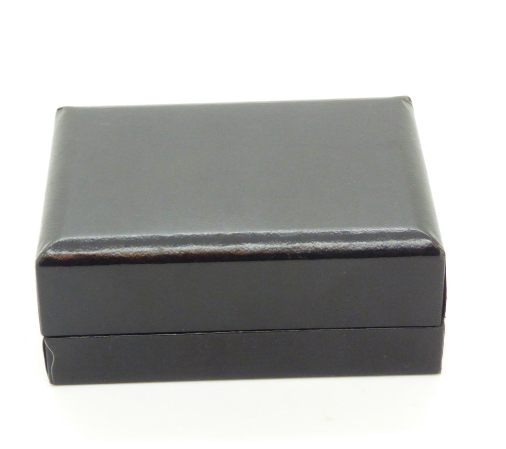 Checkerboard Silver Tone Cufflinks and Tie Tack Set in Original Box, Signed Shield. - Vintage Lane Jewelry