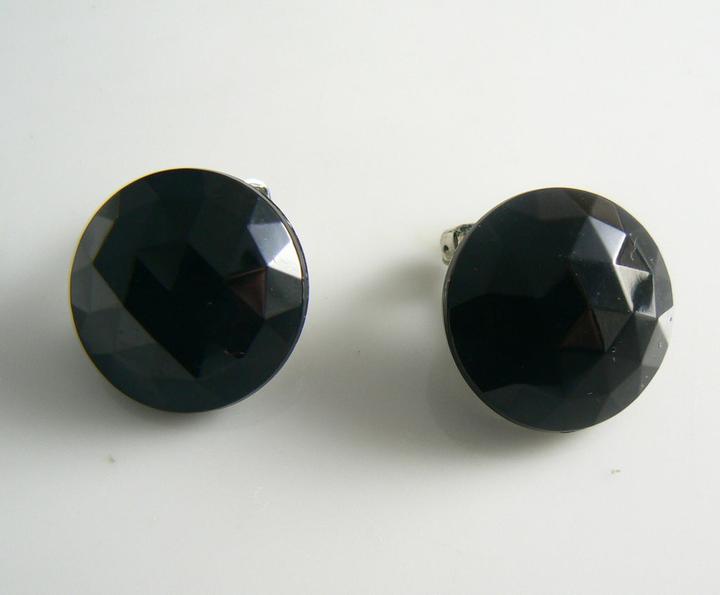 Miriam Haskell Baroque Style Pearl Black Crystal Necklace Earring Set - Vintage Lane Jewelry