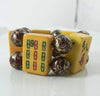 Bakelite Antique Mahjong game Tile Bracelet - Vintage Lane Jewelry