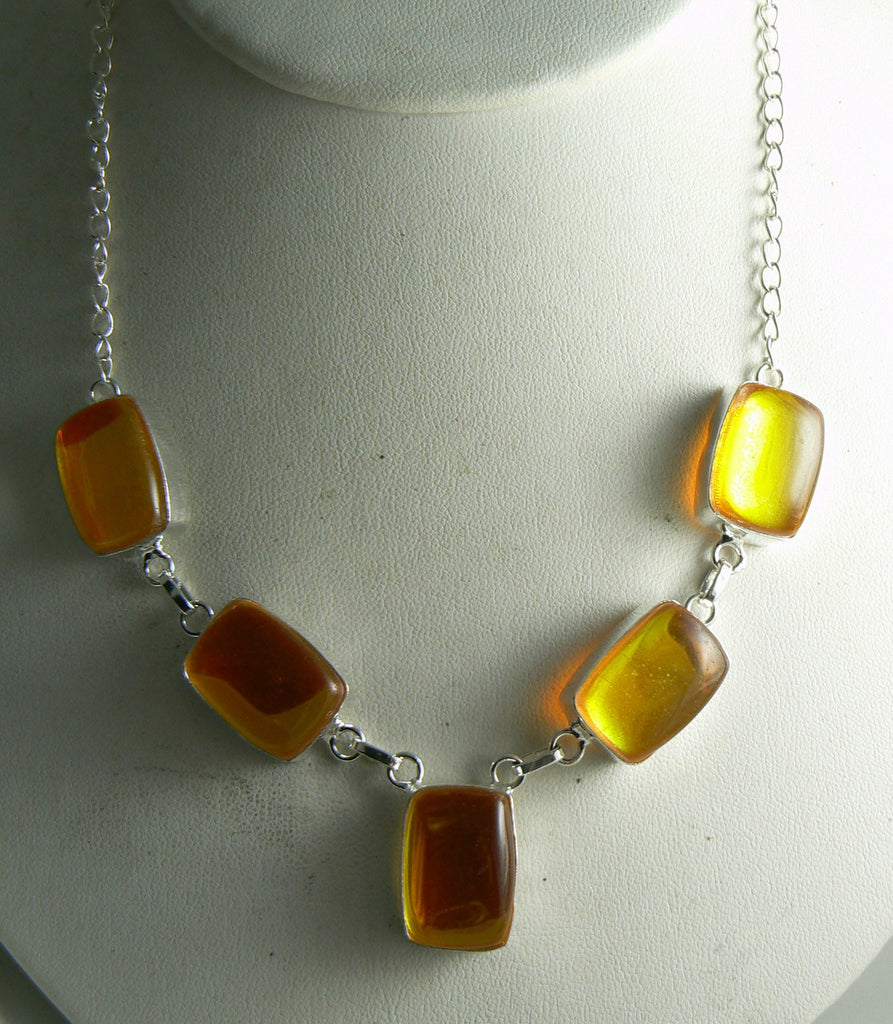 Sterling Silver Aqua Mystic Topaz Quartz Necklace