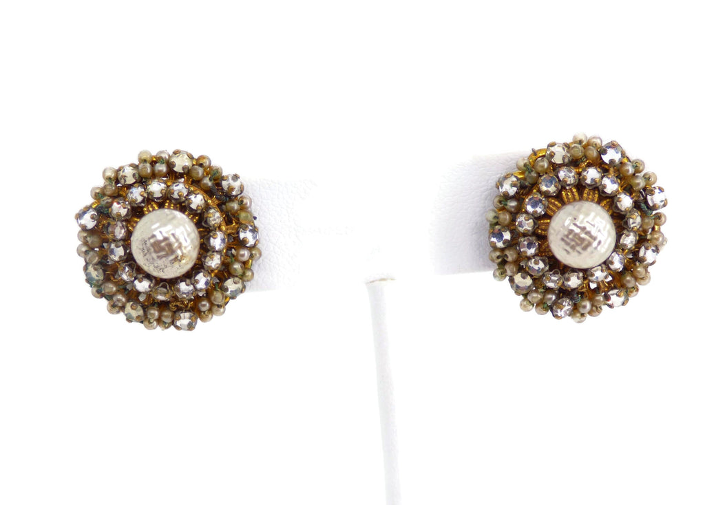 Dainty Miriam Haskell Clip Earrings