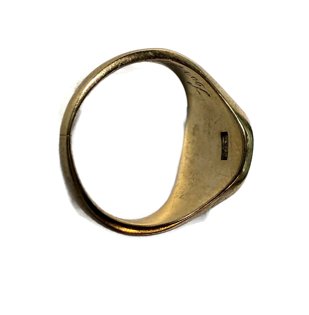 Vintage 10 K JM Signet Ring - Vintage Lane Jewelry