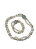 Miriam Haskell Glass Pearl Necklace and Bracelet Set - Vintage Lane Jewelry