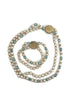 Miriam Haskell Glass Pearl Necklace and Bracelet Set - Vintage Lane Jewelry