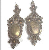 Czech Glass Husar D Cognac Earrings - Vintage Lane Jewelry