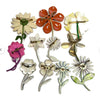 Vintage Enamel Flower Pins Retro Groovy Flower Lot - Vintage Lane Jewelry