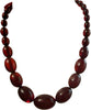 Vintage Cherry Bakelite Graduated Bead Art Deco Necklace - Vintage Lane Jewelry